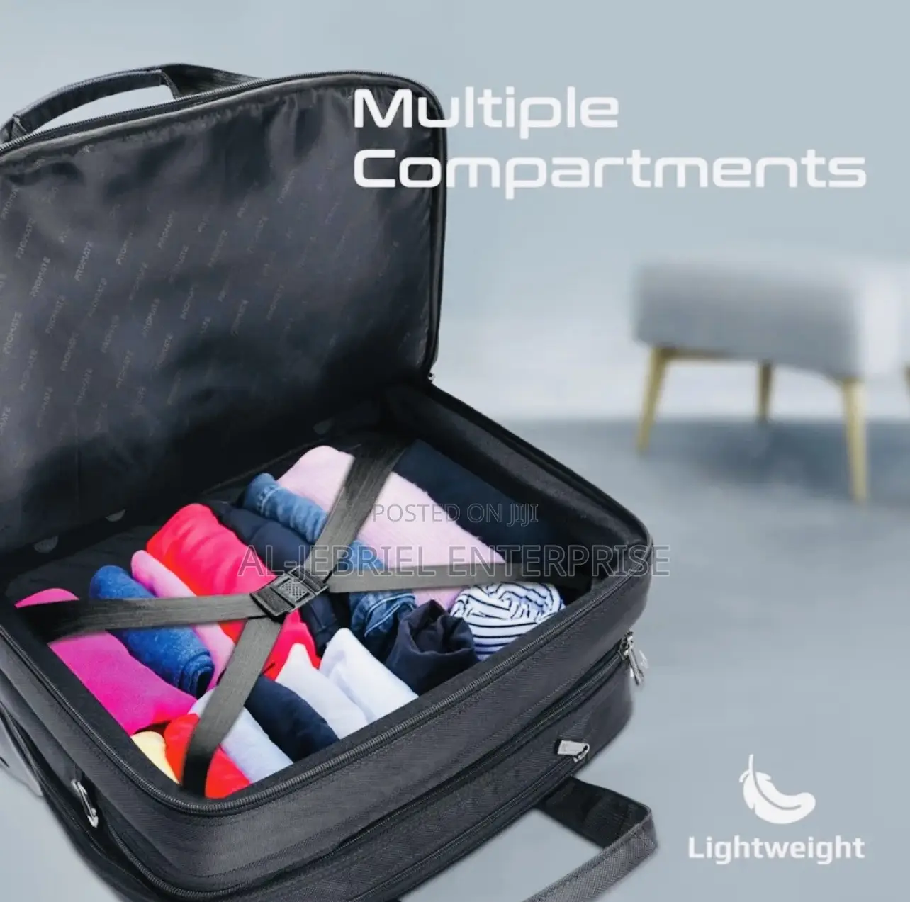 High Volume Space Promate PERSONA-TR Trolley Traveling Bag