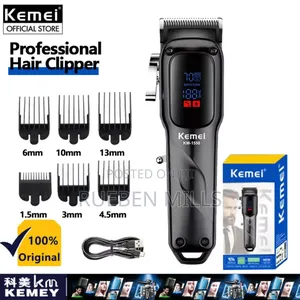 Kemei KM1550 Fine Steel Blade Hair Clipper Barbering Machine