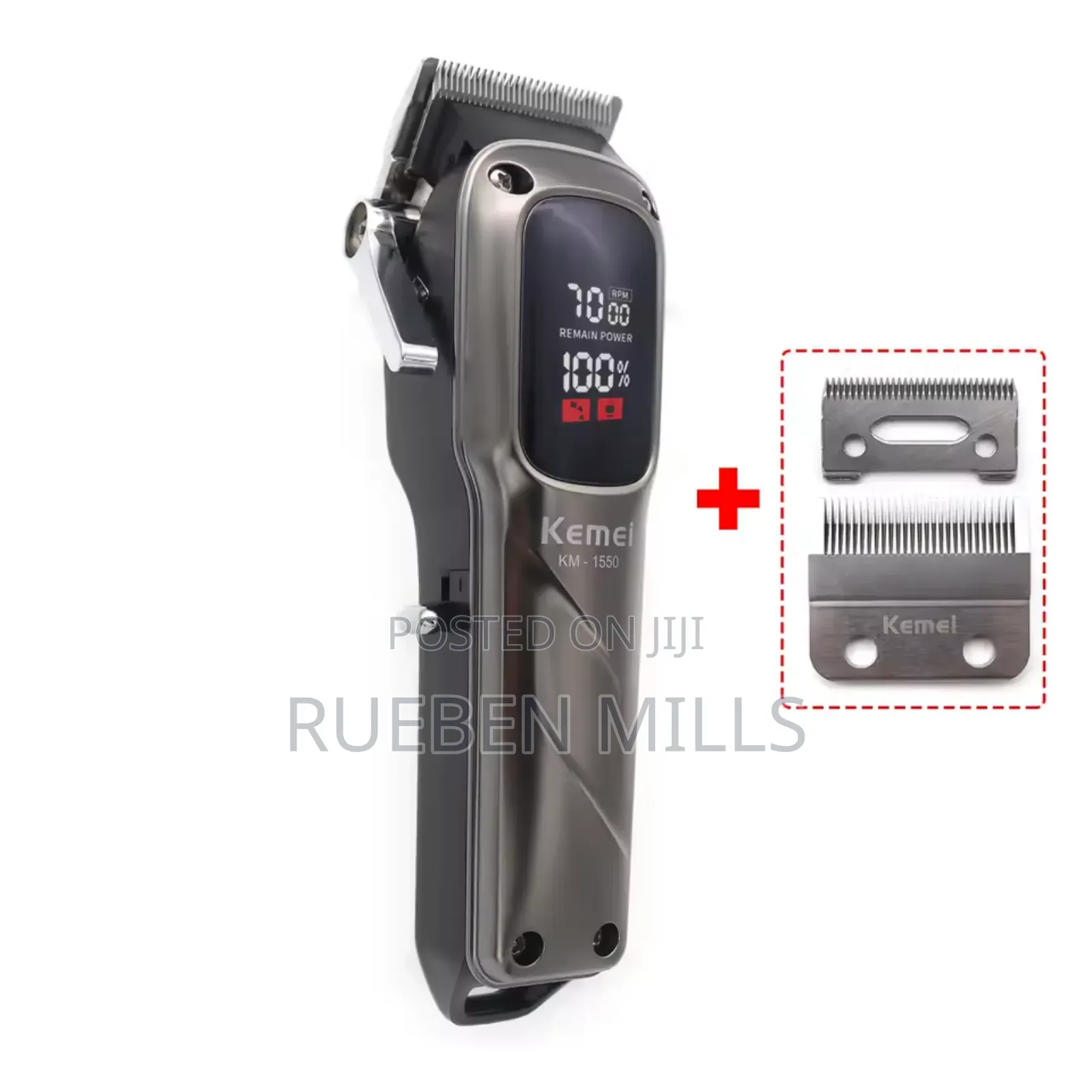 Kemei KM1550 Fine Steel Blade Hair Clipper Barbering Machine