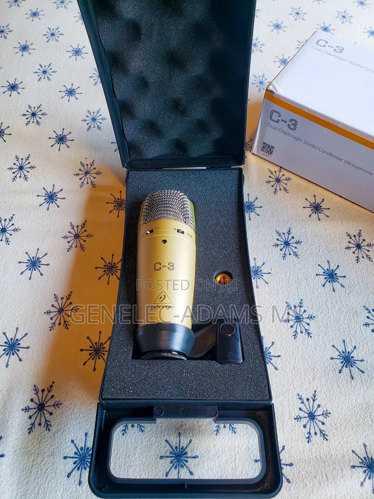 Original Behringer C-3 Studio Condenser Microphone