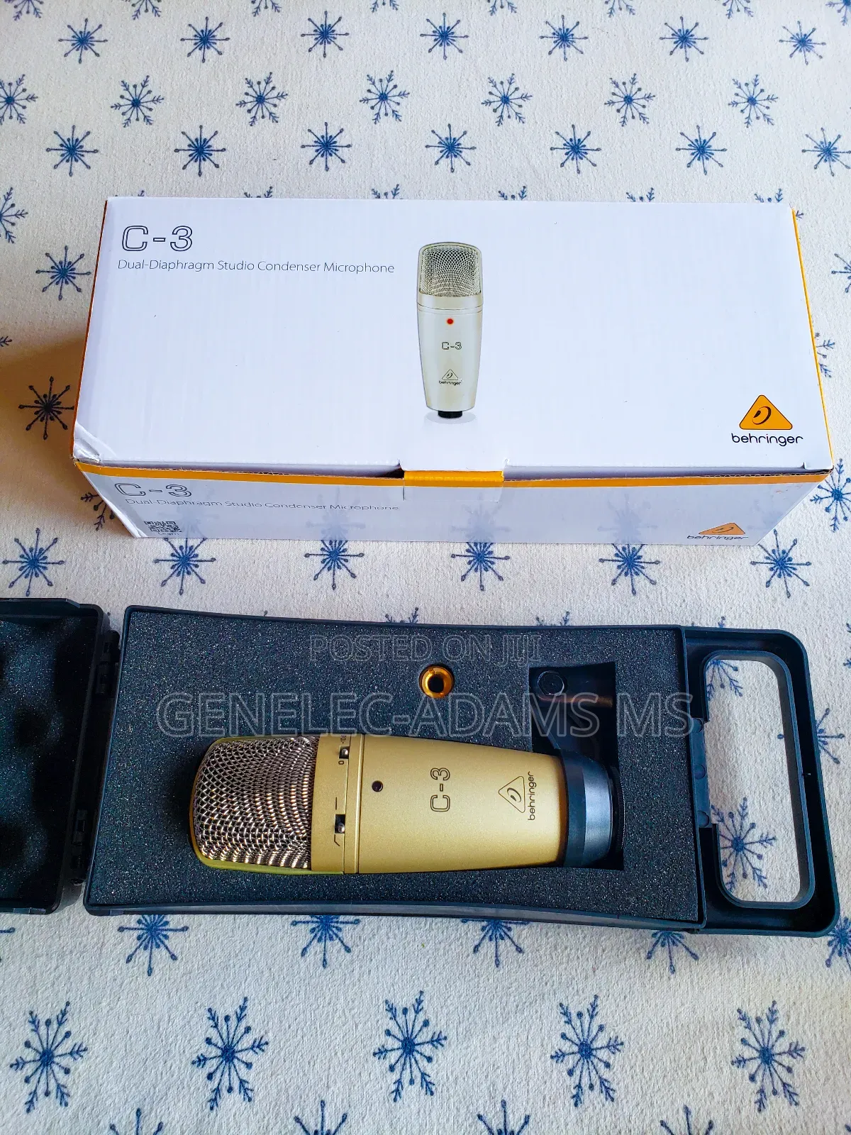 Original Behringer C-3 Studio Condenser Microphone