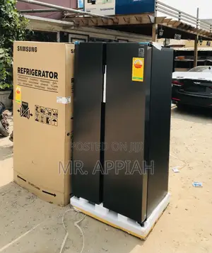 Durable Samsung Rs57dg4000b4 Side by Side Refrigerator.