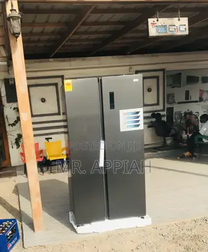 Super Chilling Nasco Side by SideElectric Refrigerator,Gray