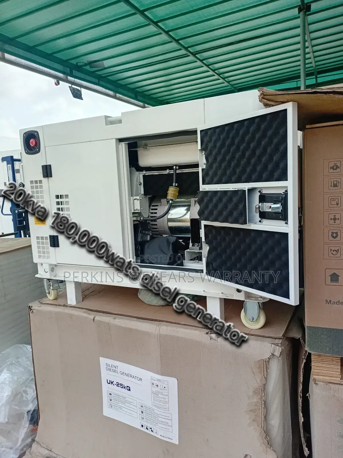 Standard Quality 20kva 180,000wats Disel Perkins Silent Gene