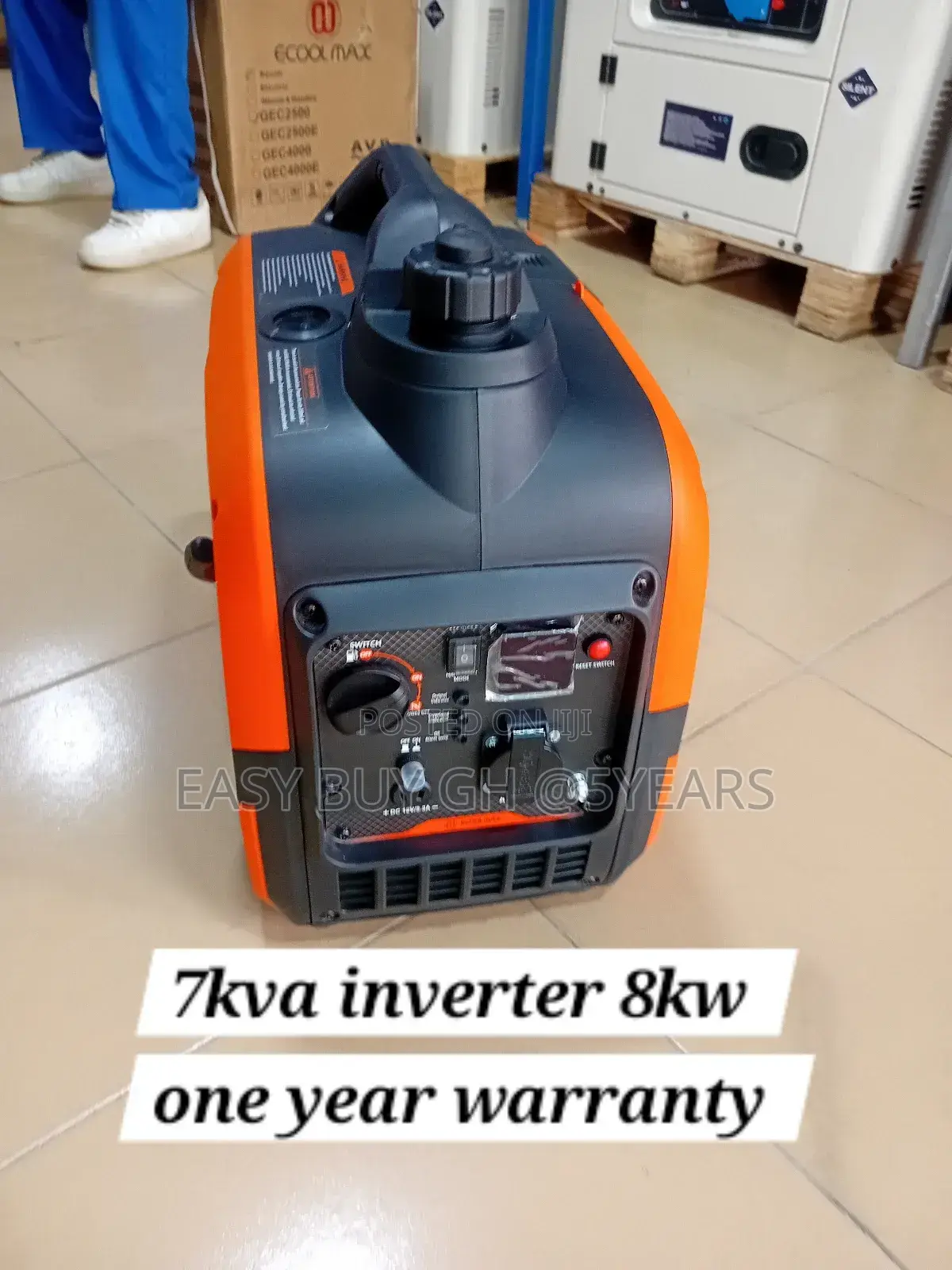 Portable Ecool Max Inverter Generator 7kva 8000w