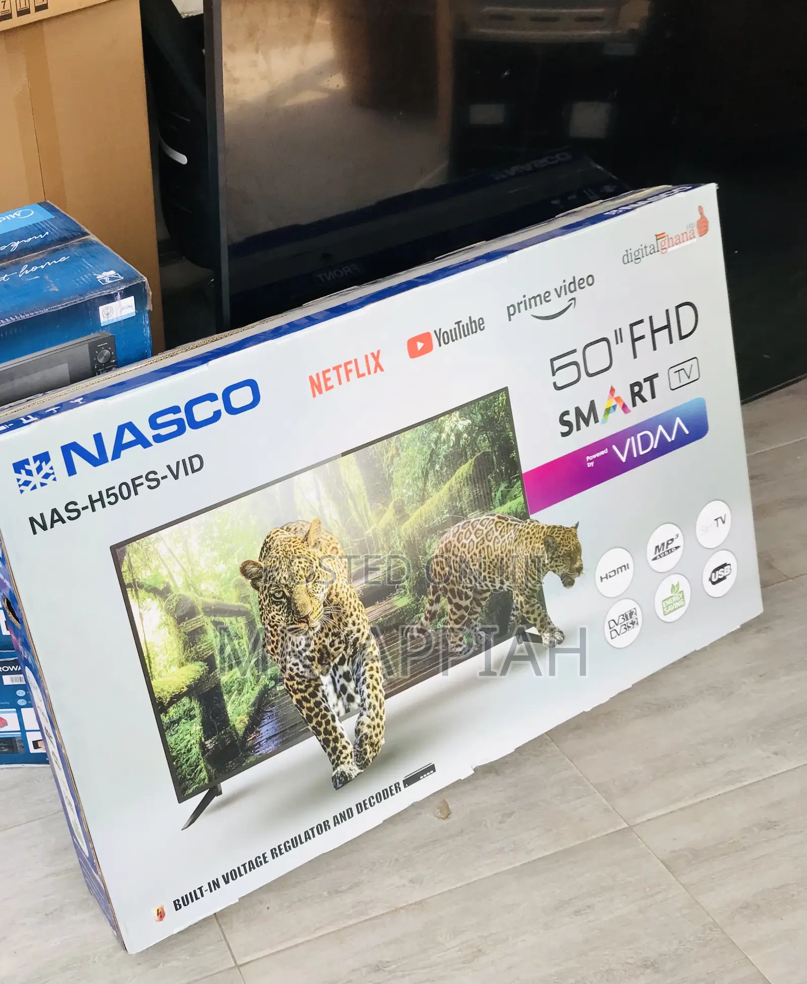 Affordable Nasco 50” Uhd Smart Screen Television(Black).