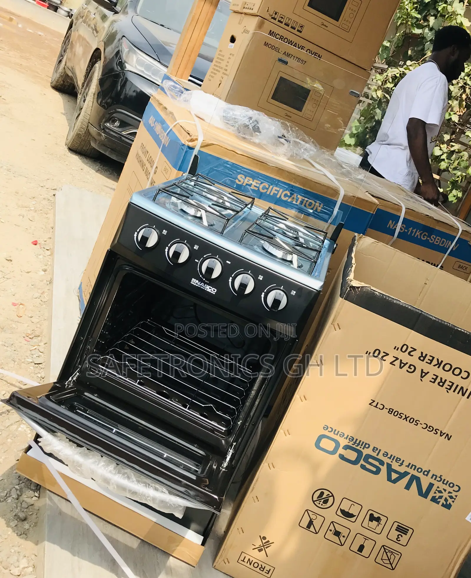 Nasco Easy Cook 4 Gas Burner 50/50 Oven