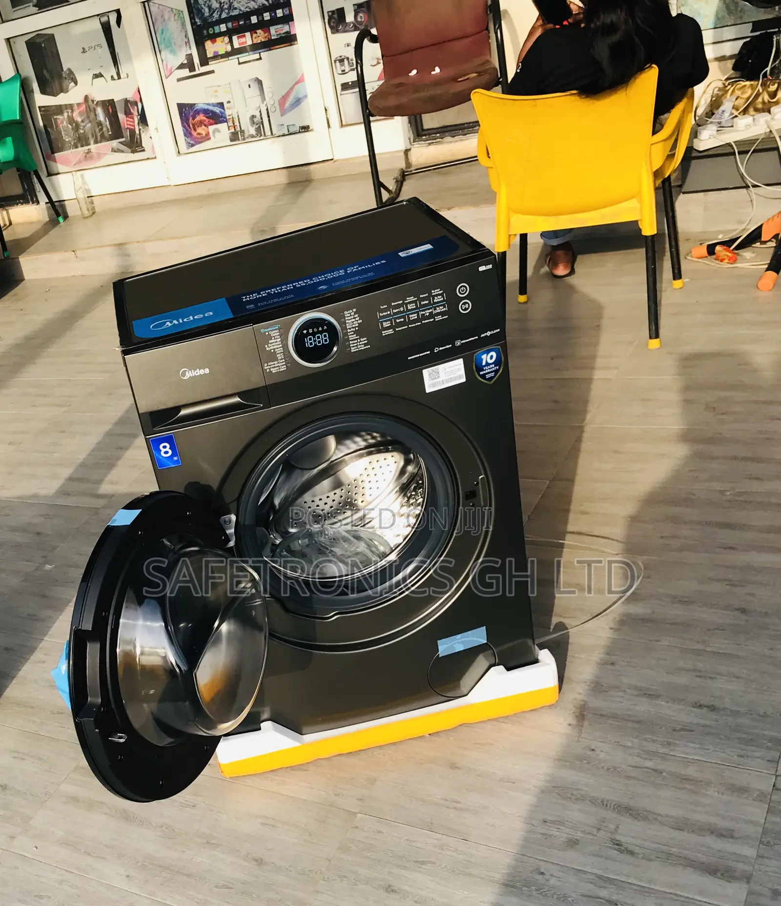 Spin Wash Midea 8kg Front Load Fullauto Inverter Washer
