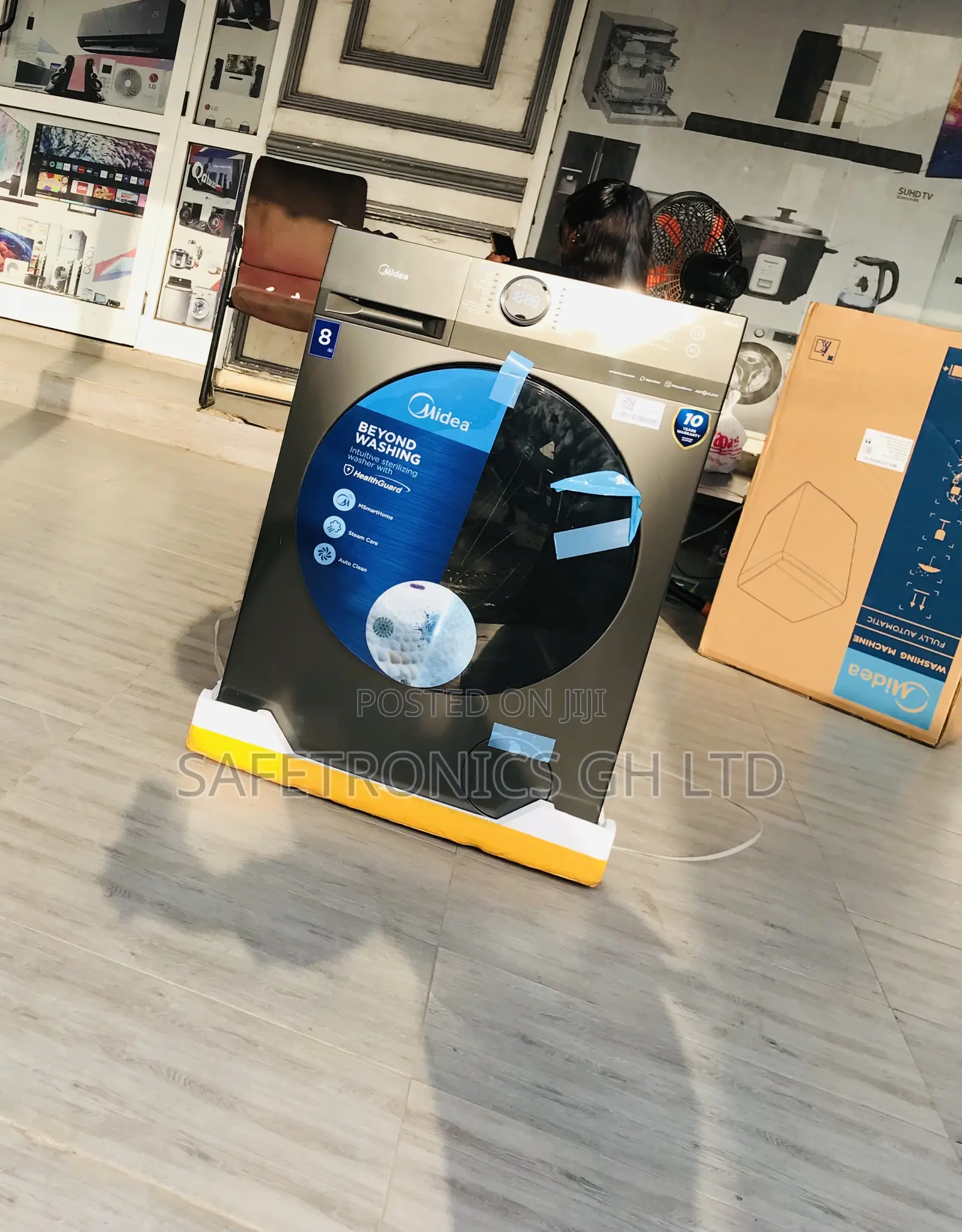 Full Automatic Midea 8kg Front Load Inverter Washingmachine