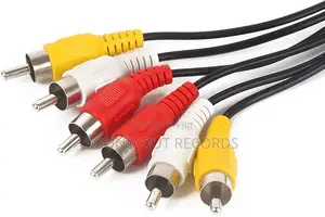 Durable 3way Rca to Rca(Phono to Phono) Cables