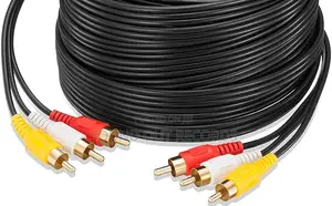Durable 3way Rca to Rca(Phono to Phono) Cables