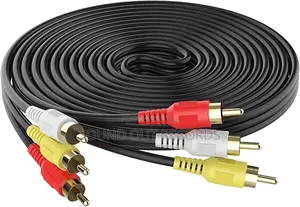 Durable 3way Rca to Rca(Phono to Phono) Cables