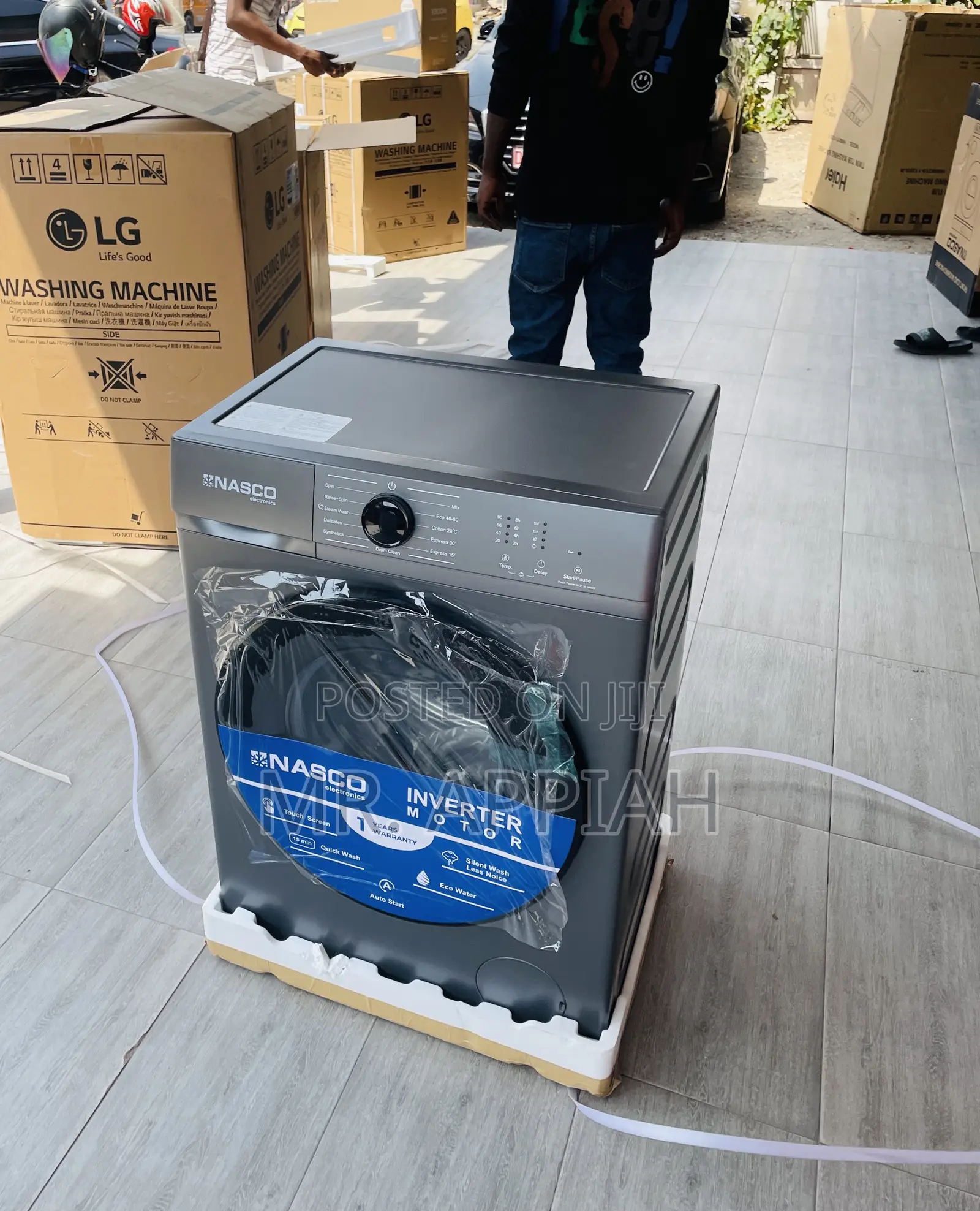 Energy Sufficient Nasco 8kg Front Load Washing Machine.