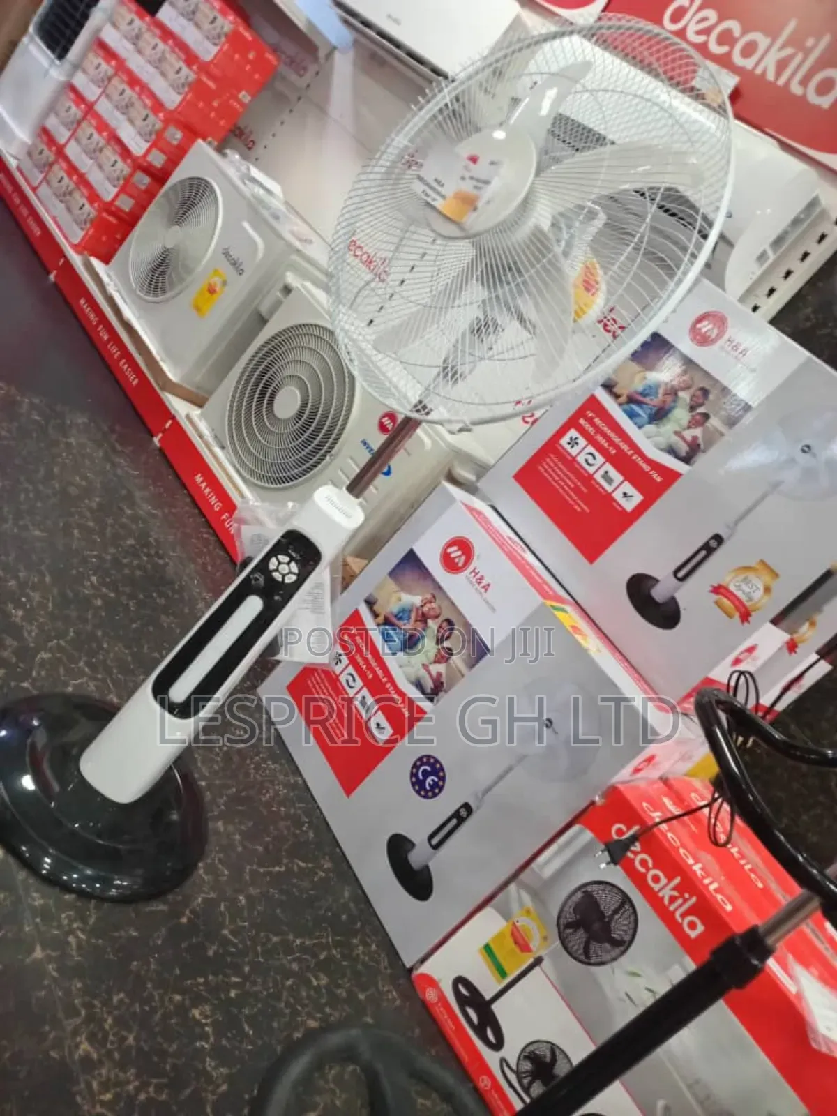 H a 18 Inch Rechargeable Fan Available!