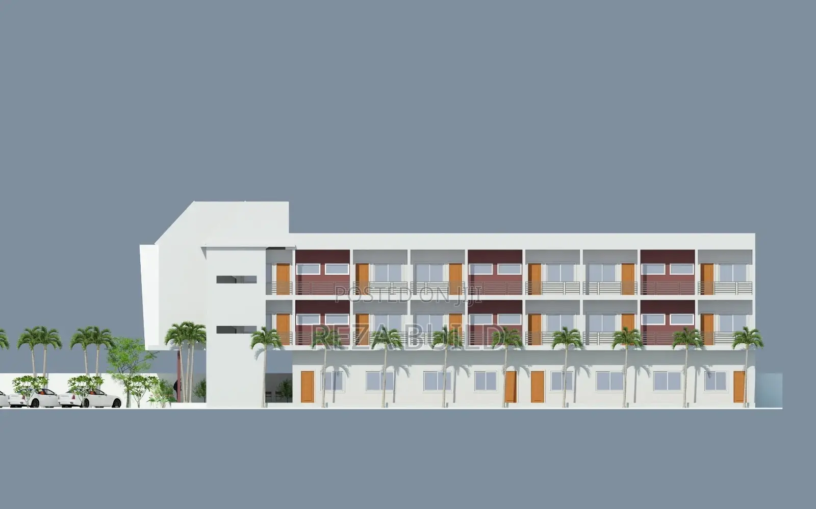 Modern Office or Apartment Building