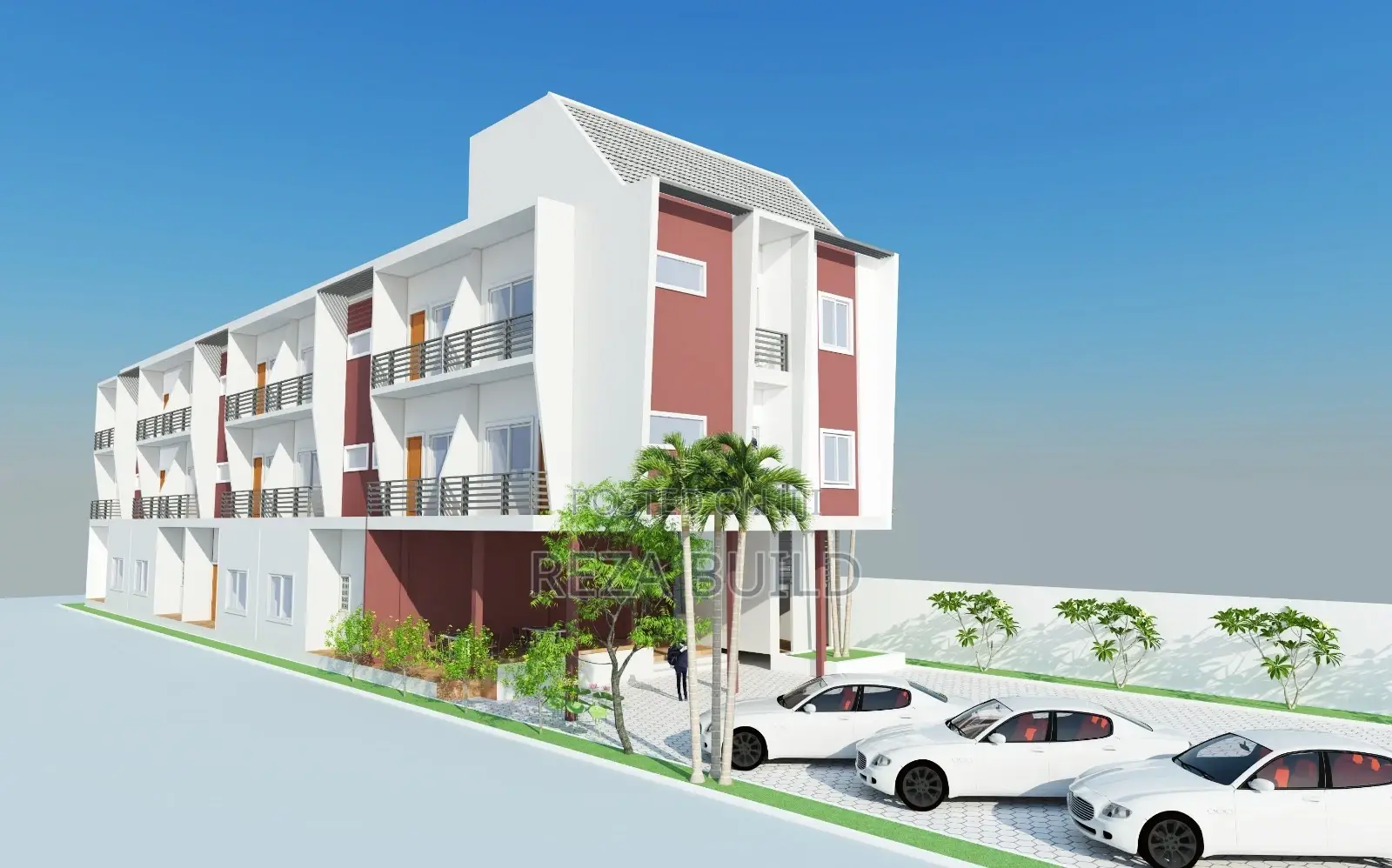 Modern Office or Apartment Building