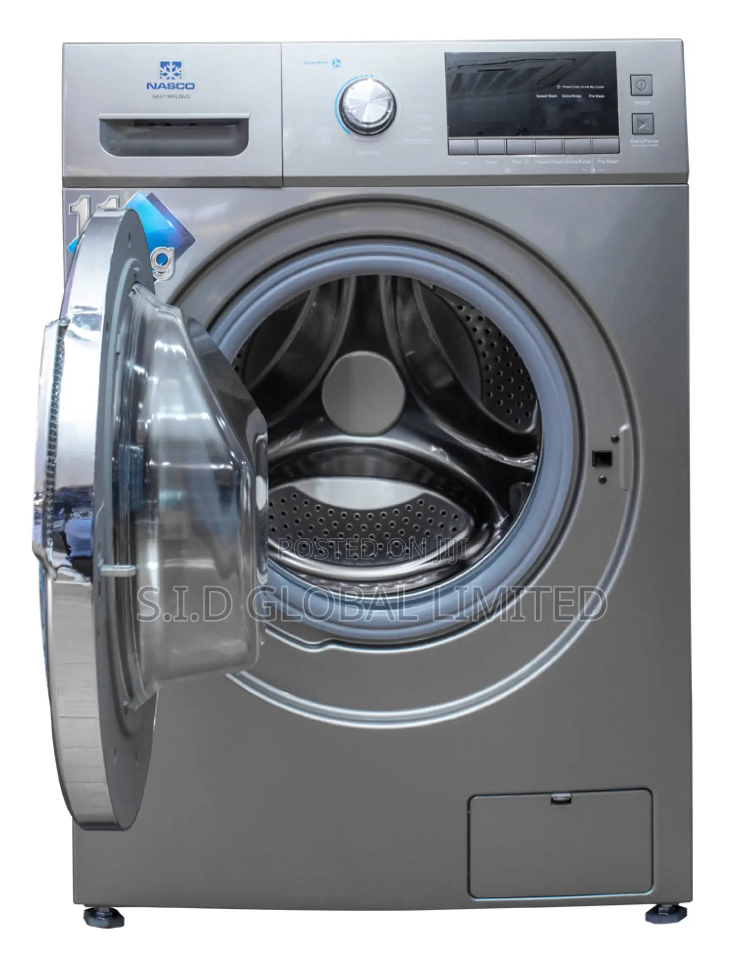 Energy Saving NASCO-11KG-FRONT-LOAD-WASHING-MACHINE