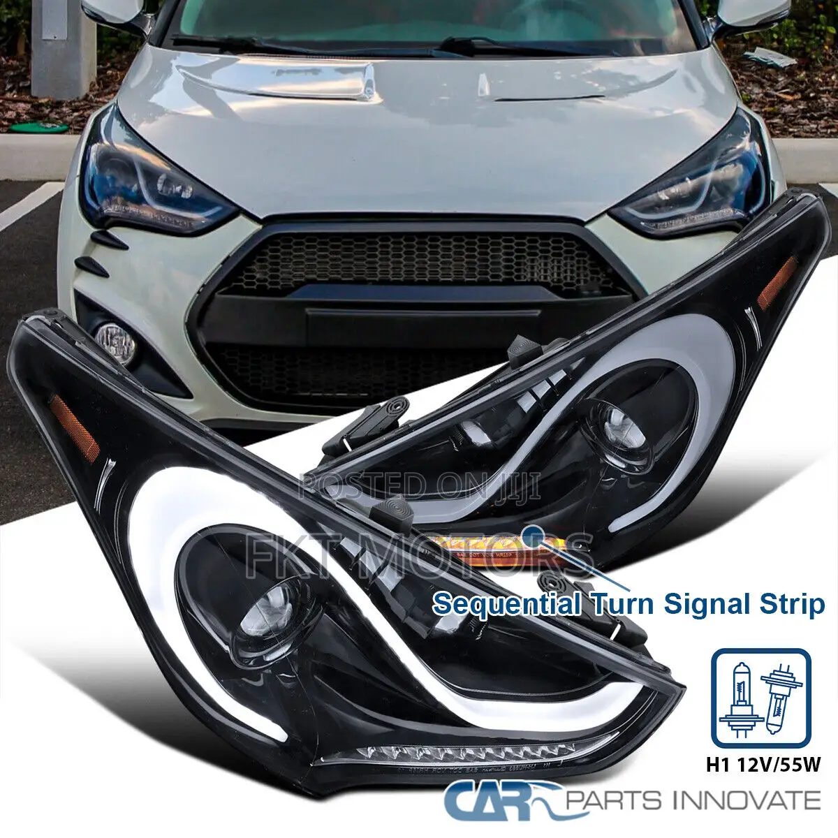 Hyundai Veloster Headlights 2012,2013,2014,2015,2016,2017