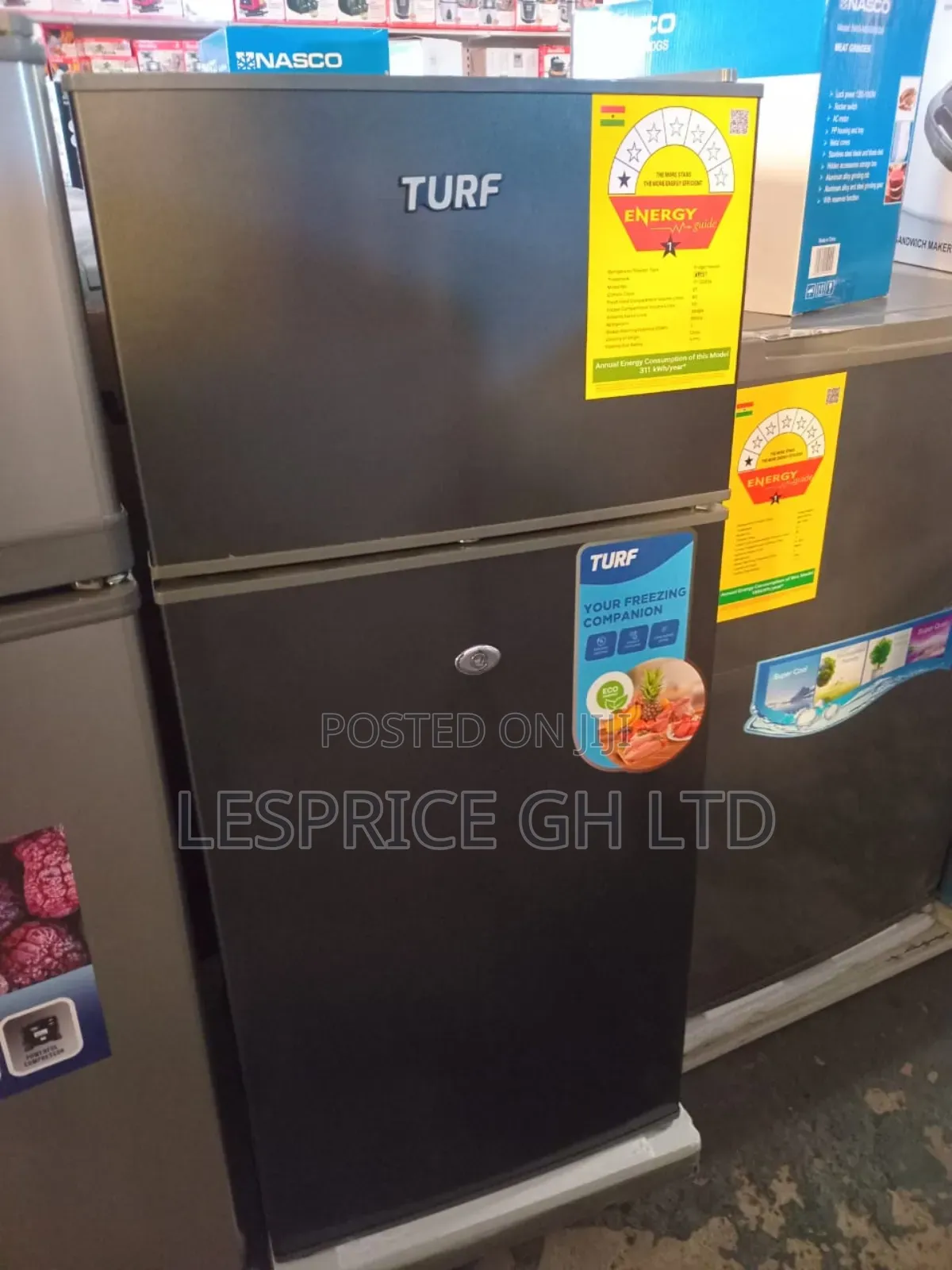 Turf Double Door Fridge // Compact 68L Capacity!