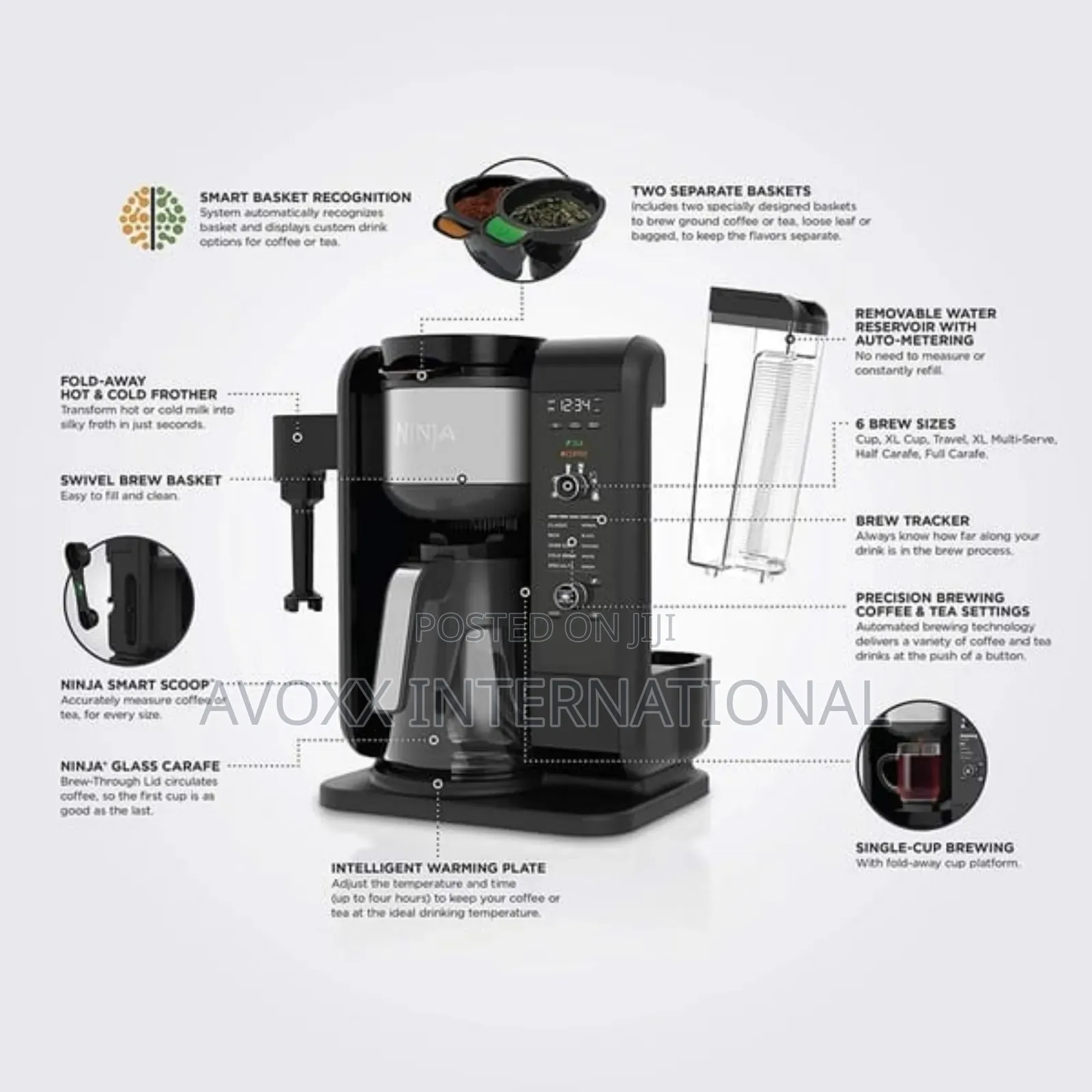 Ninja Hot and Cold Brewed System Tea Coffee Maker CP307