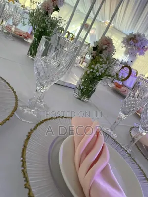 White Wedding Reception Decoration and Set With Class