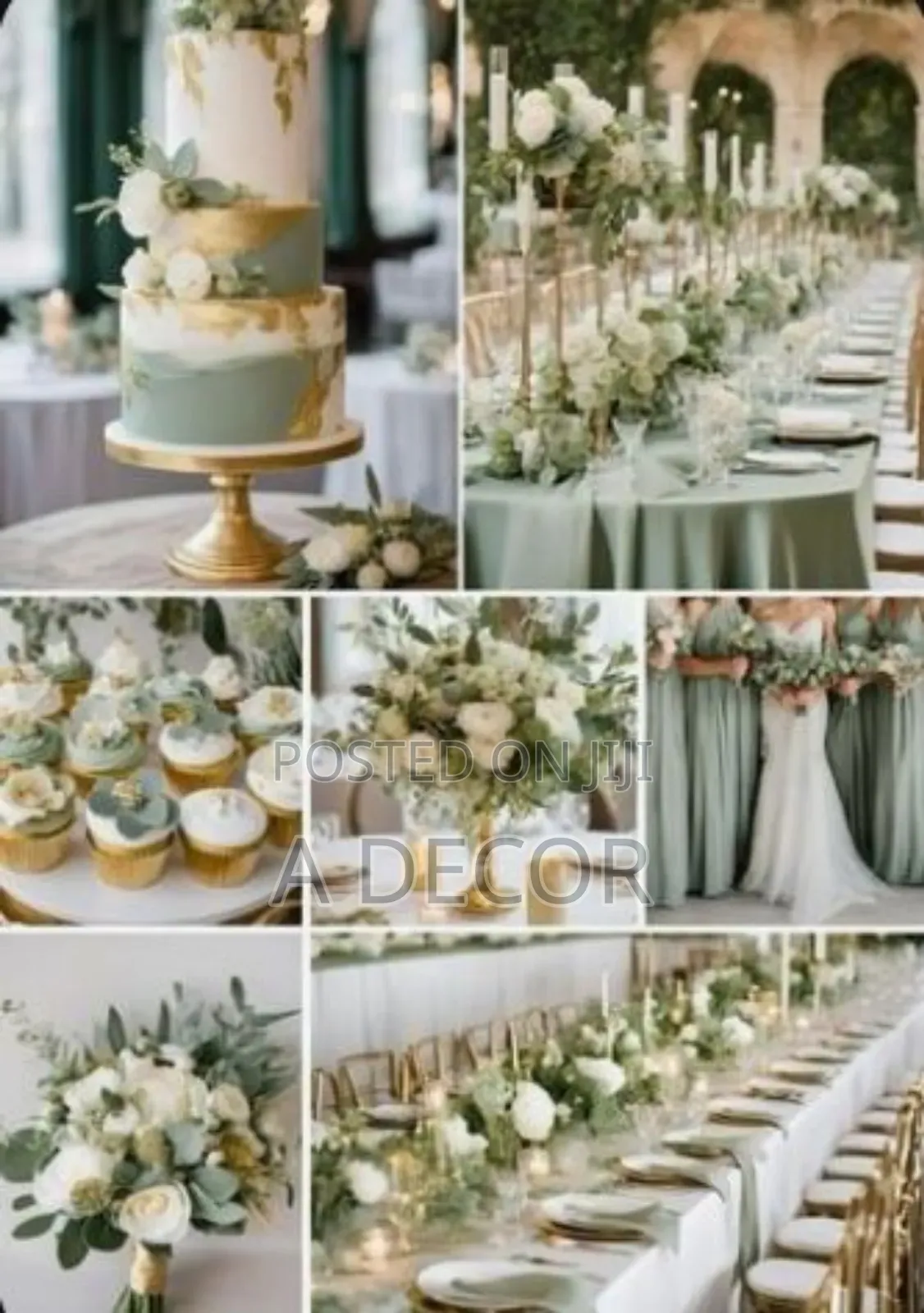 White Wedding Reception Decoration and Set With Class
