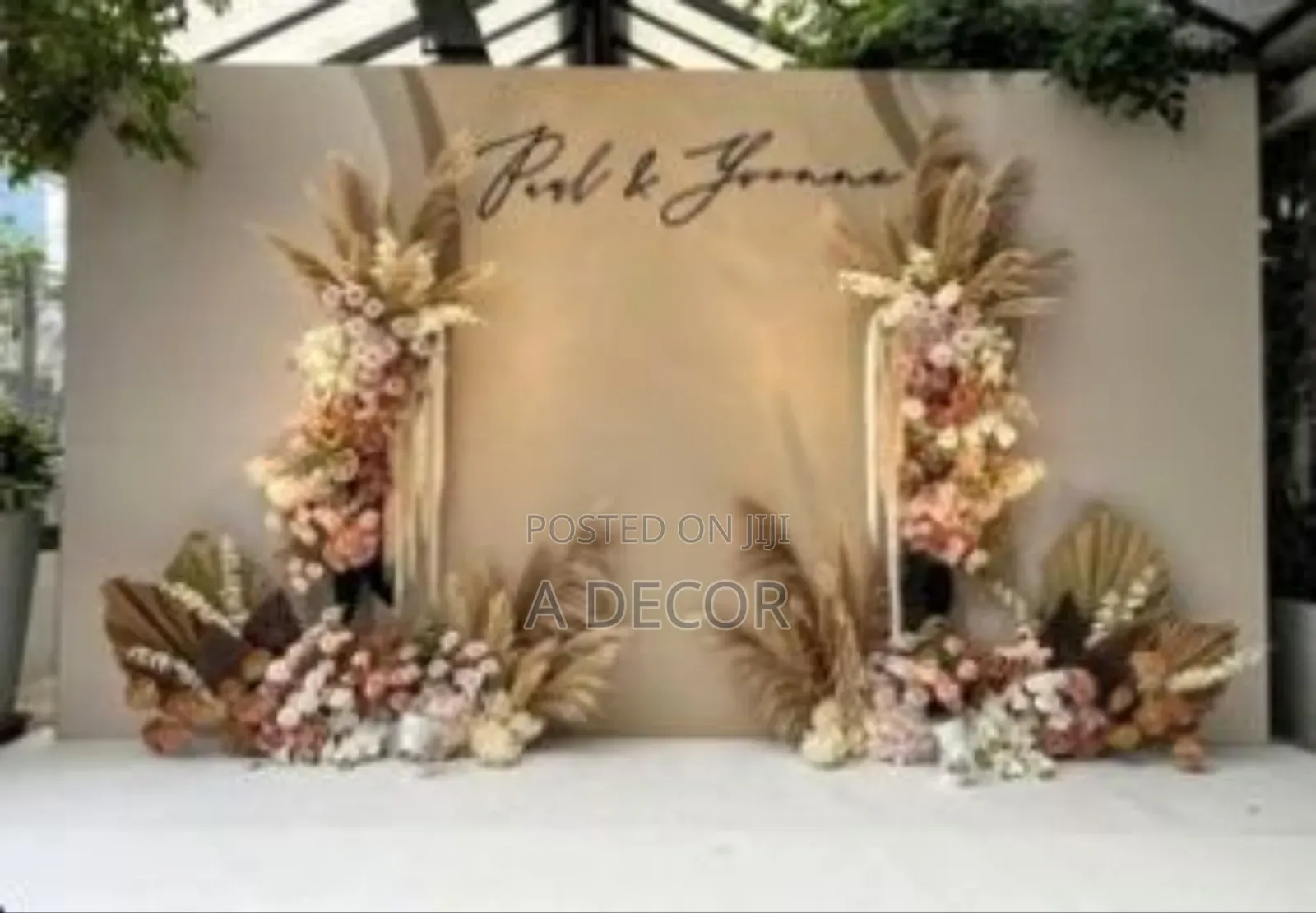 White Wedding Reception Decoration and Set With Class