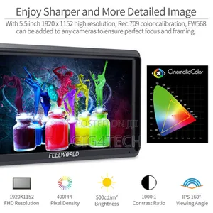 Feelworld Fw568 V3 6 Inch DSLR Camera Field Monitor