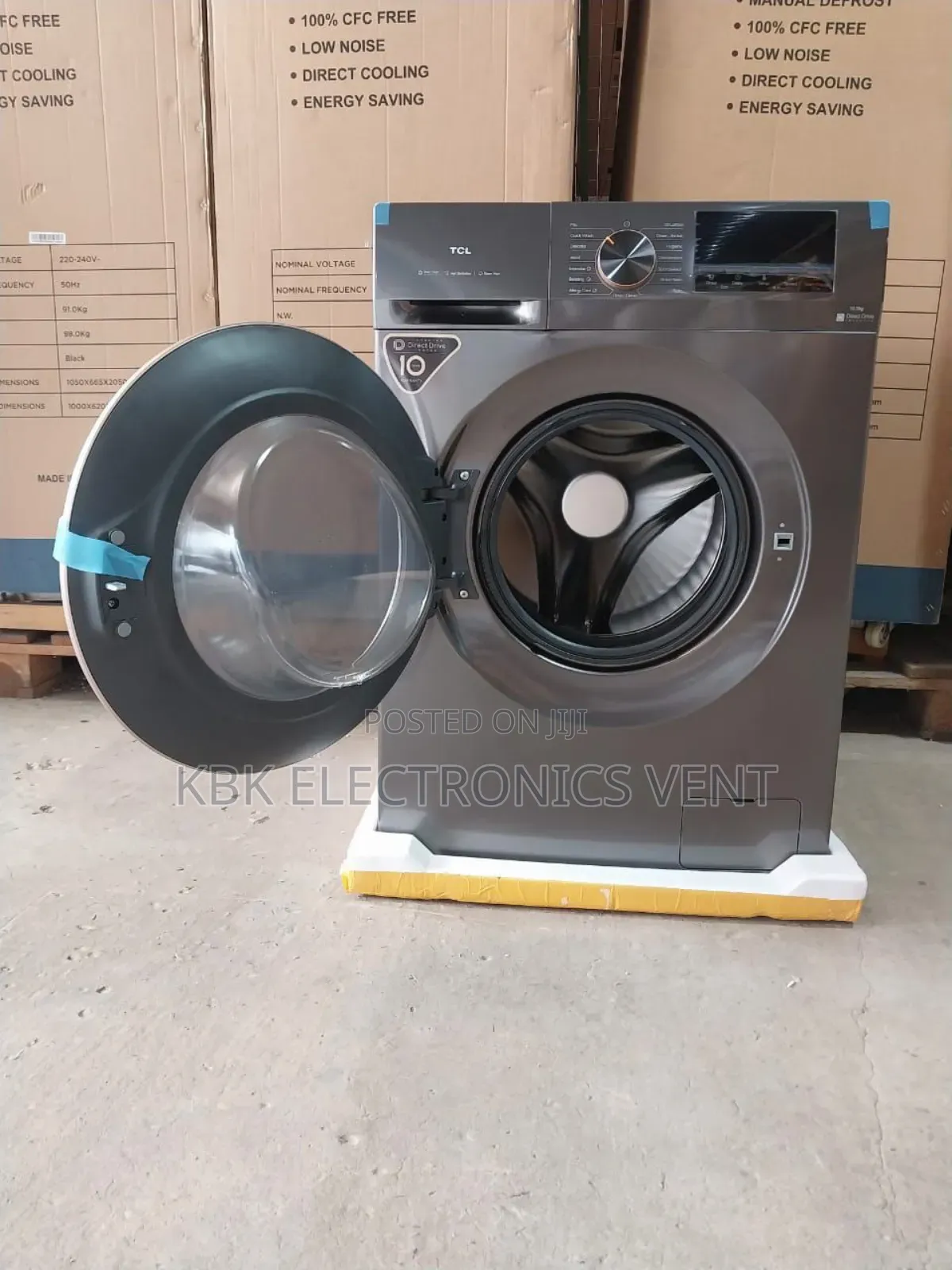 Tcl 10.5kg Front Load Washing Machine
