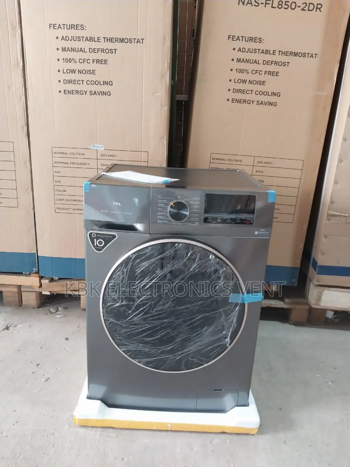 Tcl 10.5kg Front Load Washing Machine