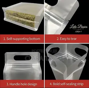 Ziplock Pouches for Packaging Grains: Gari, Rice, Etc