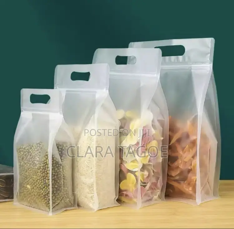 Ziplock Pouches for Packaging Grains: Gari, Rice, Etc