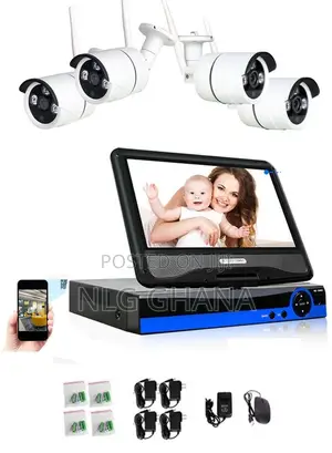 2.0mp Built-in 10.1" LCD Screen Wifi 4-channel H.265 DVR KIT