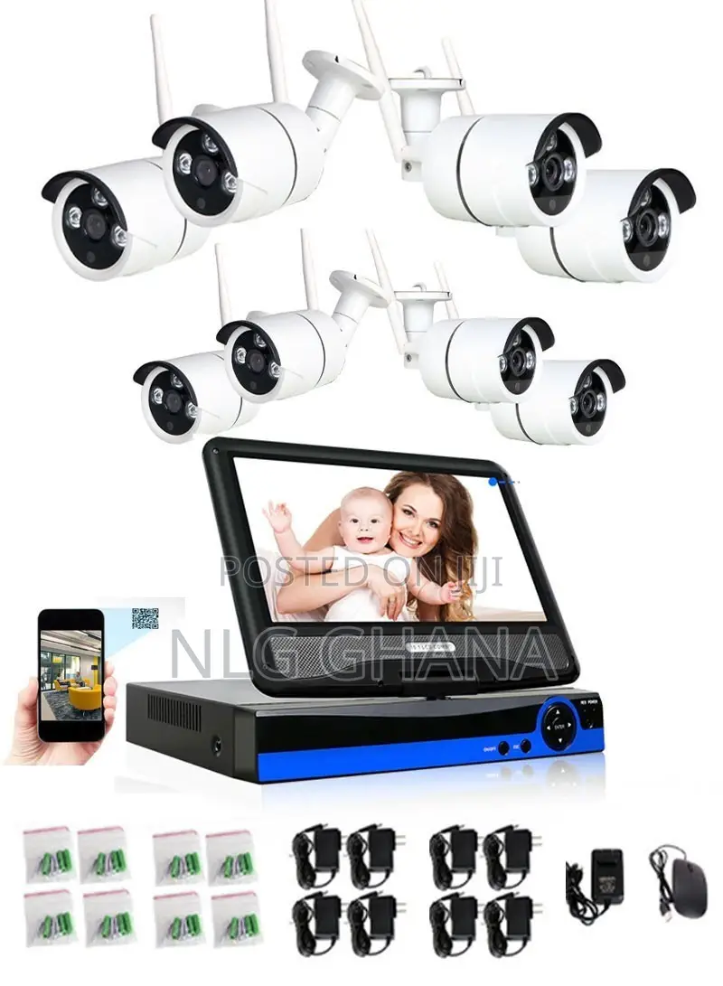 2.0mp Built-in 10.1" Lcd Screen Wifi 8-channel H.265 Dvr Kit