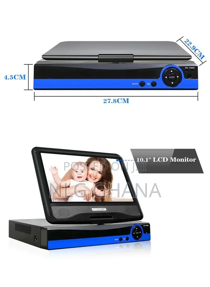 2.0mp Built-in 10.1" Lcd Screen Wifi 8-channel H.265 Dvr Kit