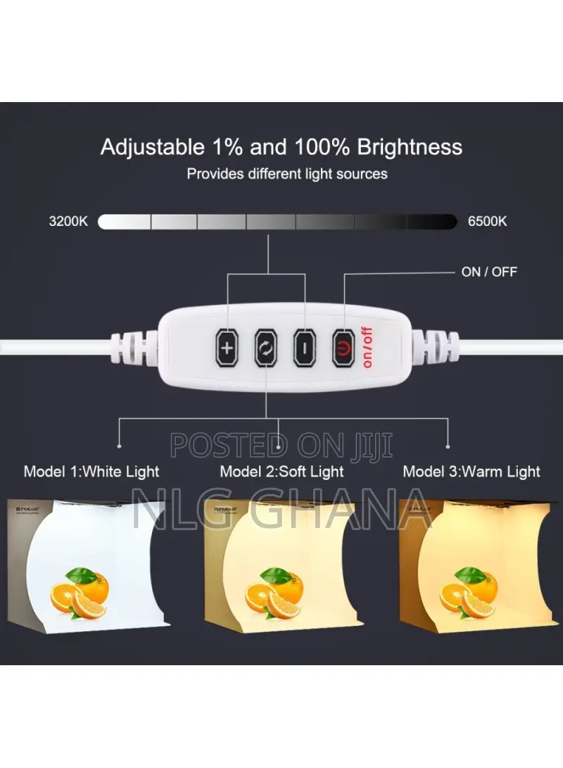 14W Portable Mini LED Ring Light Box 3 Color Temperature Pho