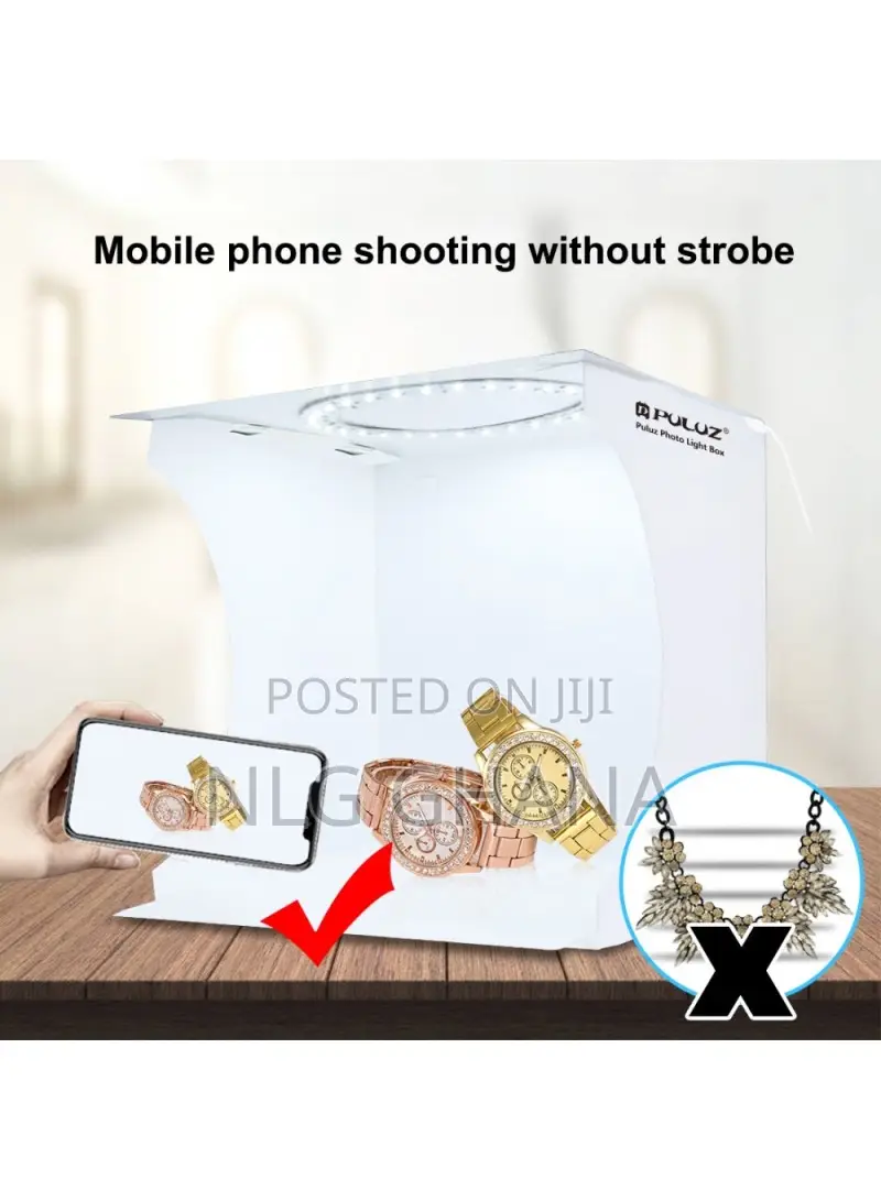 14W Portable Mini LED Ring Light Box 3 Color Temperature Pho