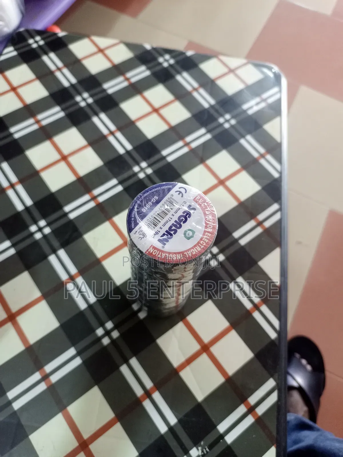 10pics Black Electrical Insulation Tape