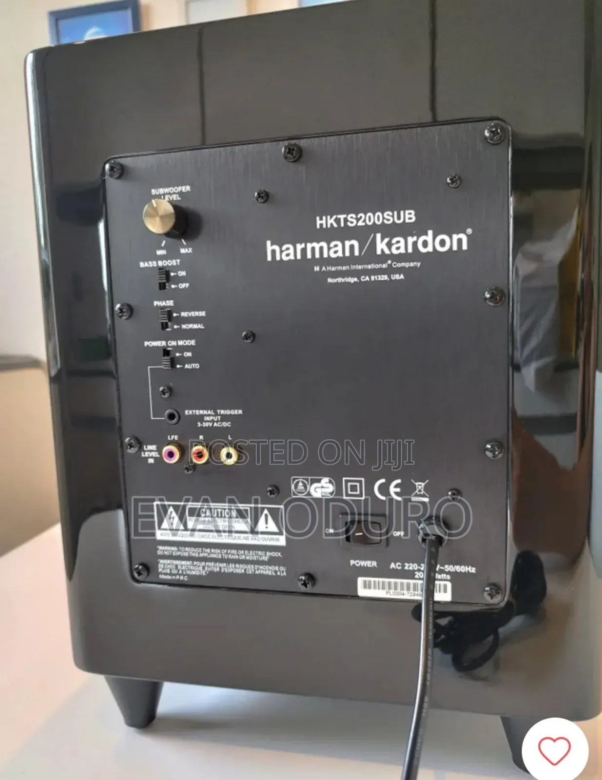 Powerful Harman Kardon 10 Active Subwoofer Compact Size