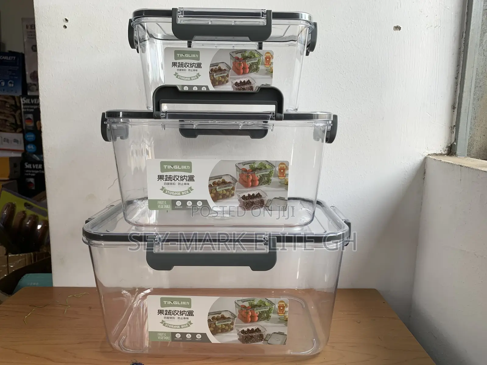 3 Set Acrylic Storage Containers