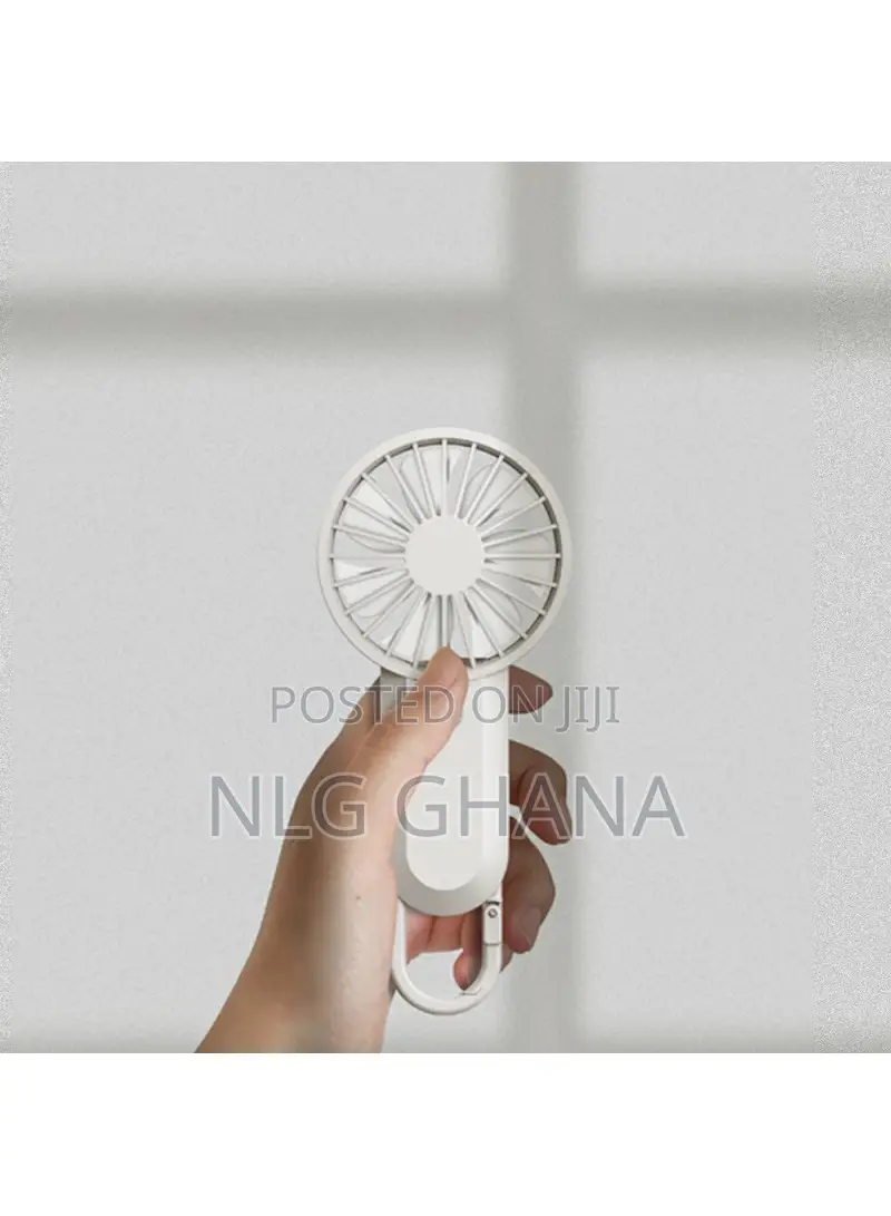 Mini Q Handheld Fan 3 Speeds Portable Outdoor Hanging Coolin