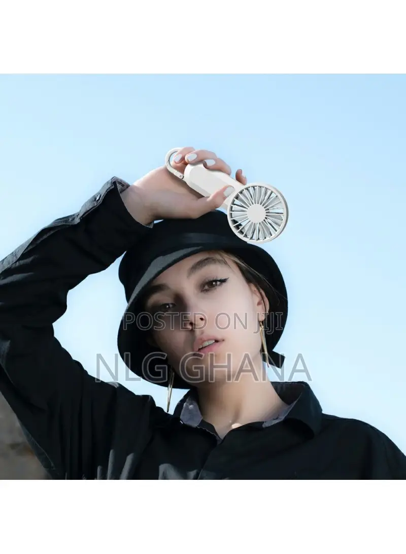 Mini Q Handheld Fan 3 Speeds Portable Outdoor Hanging Coolin