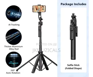 Selfie Stick_ Tracking Gimbal_ Dual Lamp_ Q515tk