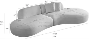 3 Seater Sofa 
Size: Length-220cm Width-100cm Height-70cm