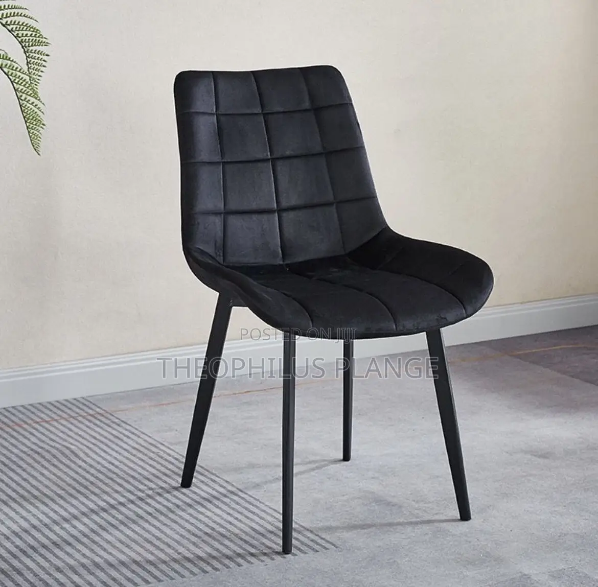 Dining / Study Chair , Soft Velvet Padded Chair