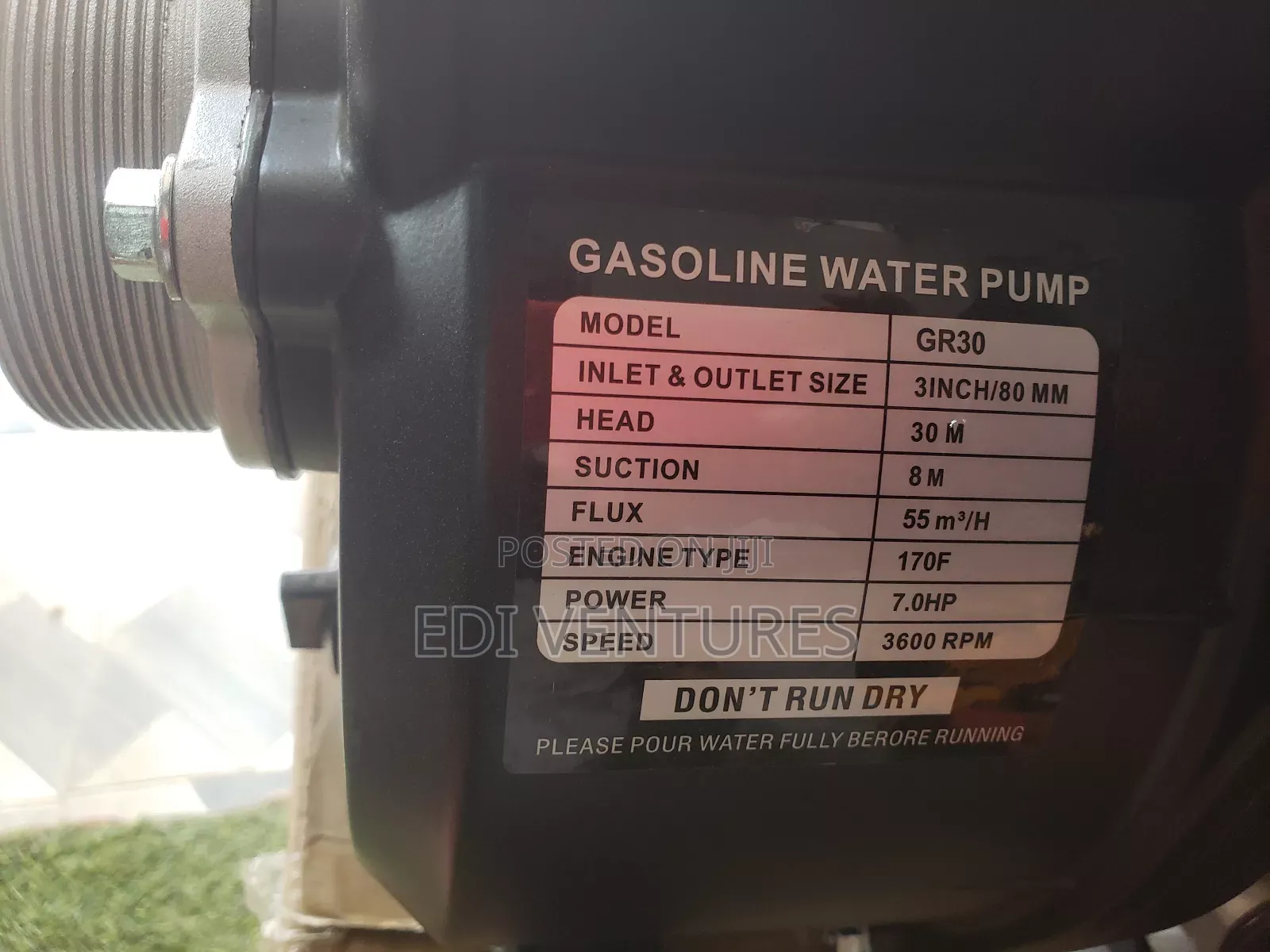 Rio 3 Inches Gasoline Water Pump