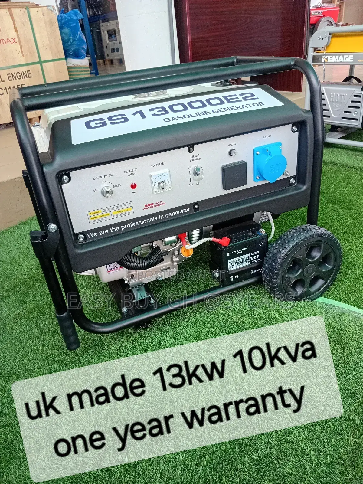 British Made Gasoline Gen 10kva With 12 Months Warranty