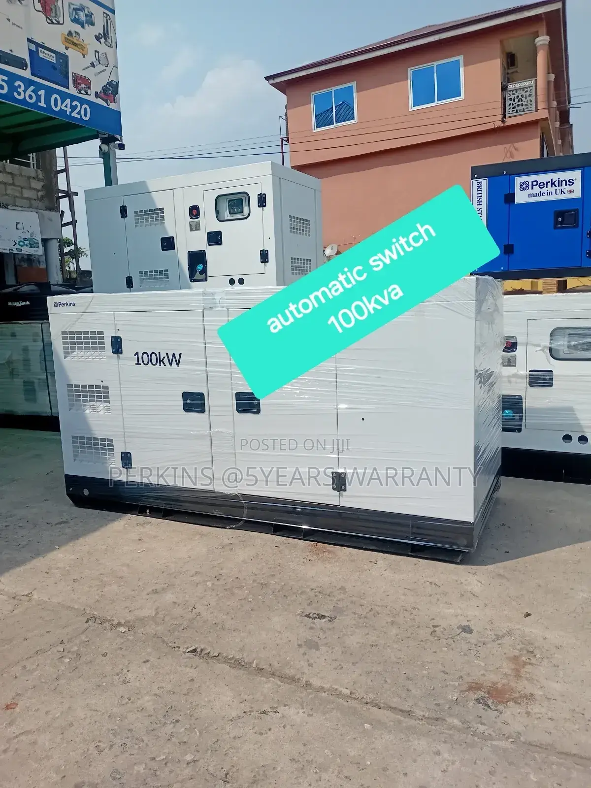 Service Support 100kva Perkins Diesel Silent Generator UK Ma