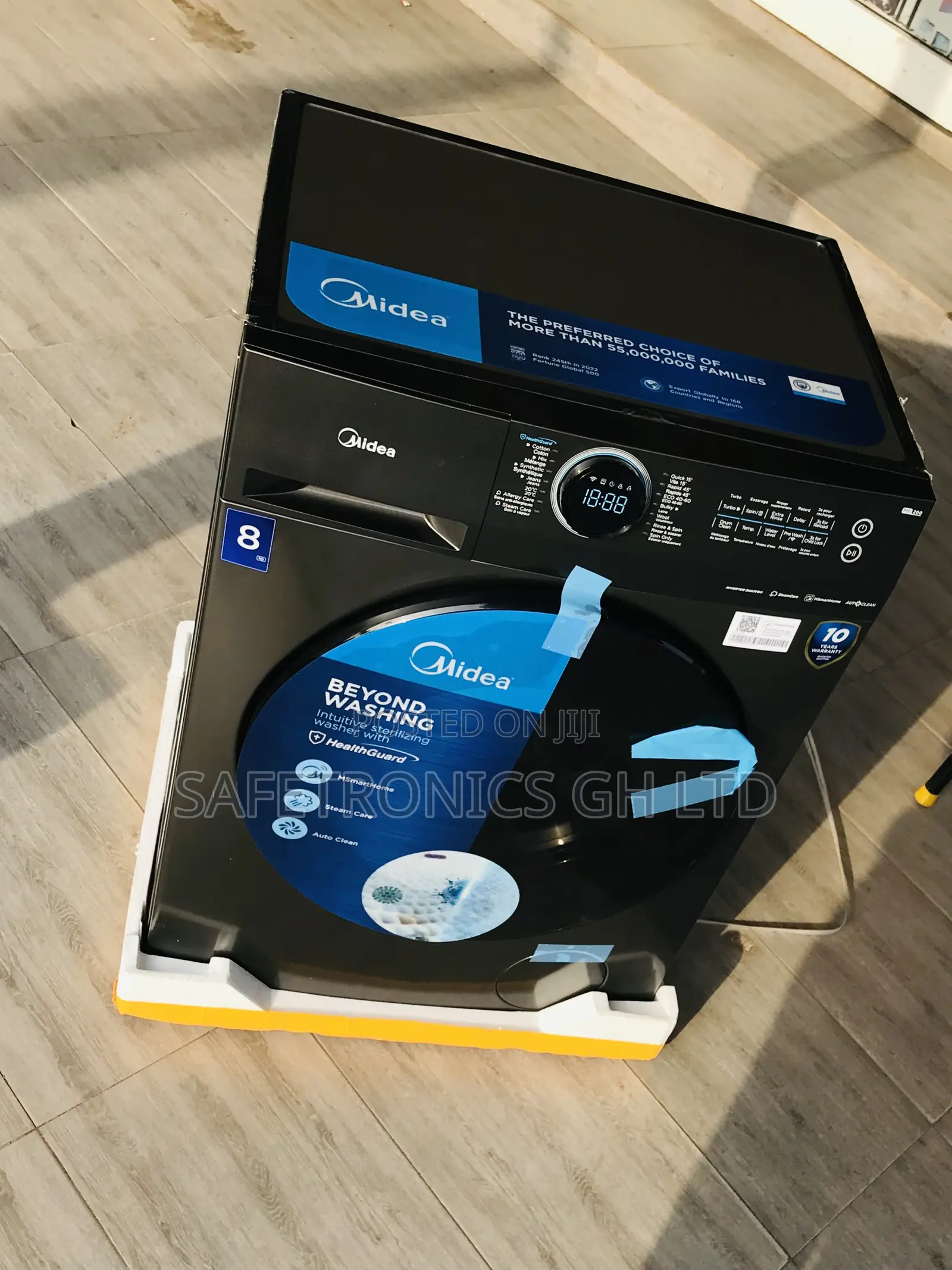 Midea Smart Inverter 8kg Fullauto Frontload Washer