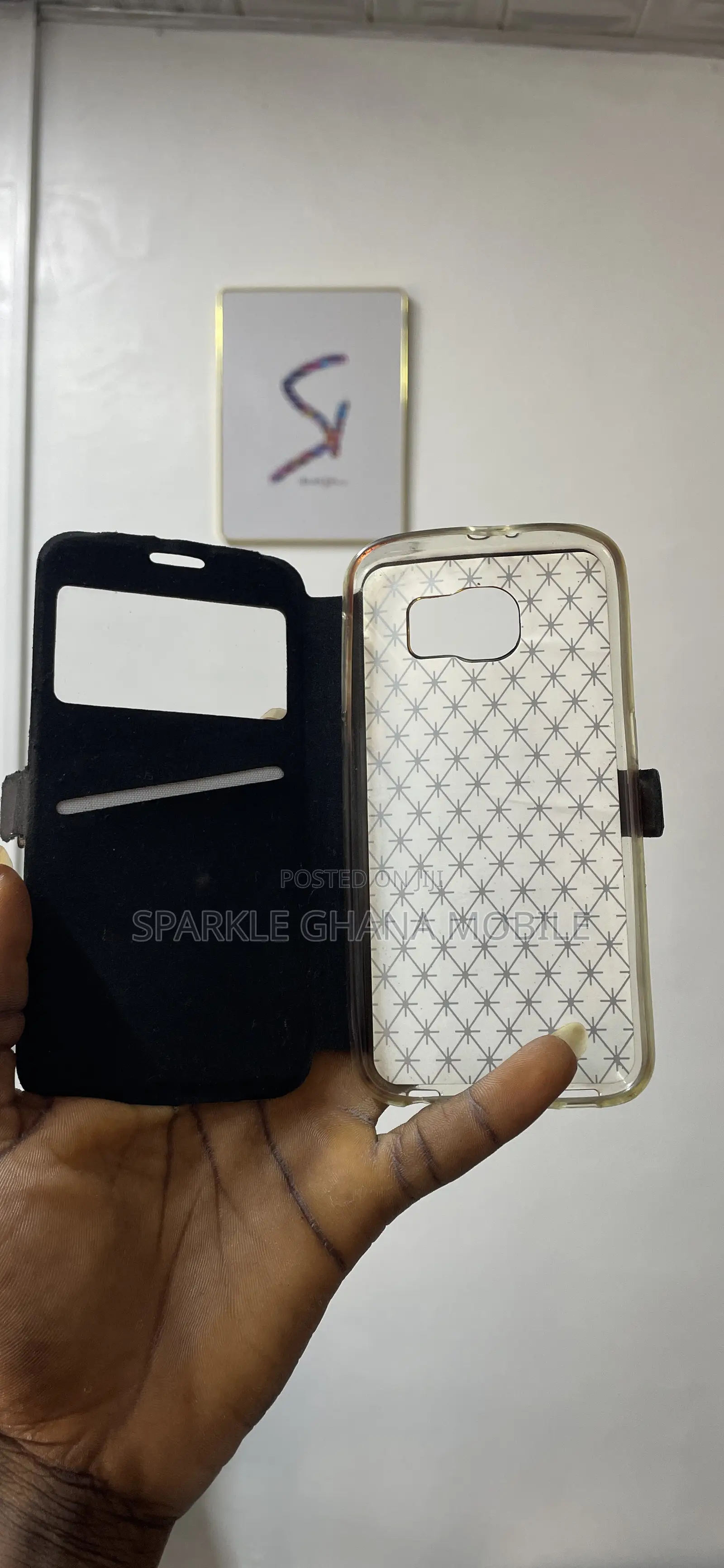 Black Leather Case for Samsung Galaxy S6